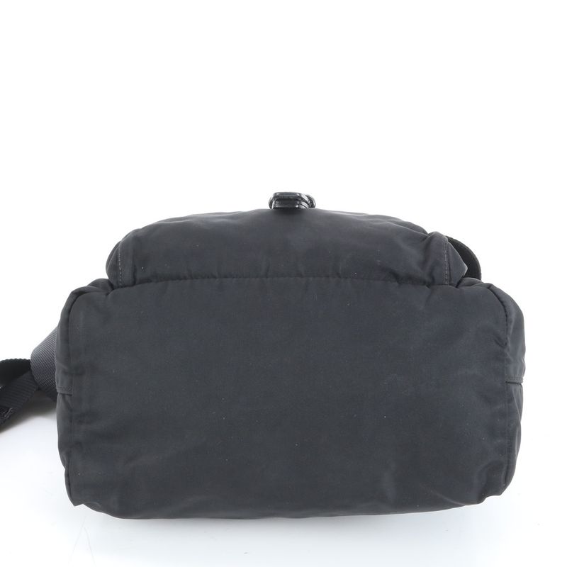 Prada Tessuto Nylon Triangle Logo Leather Shoulder Bag Crossbody Messenger