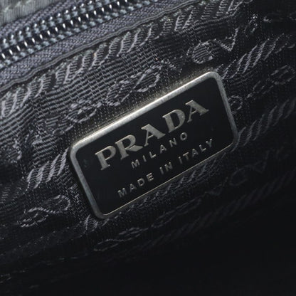 Prada Tessuto Nylon Triangle Logo Leather Shoulder Bag Crossbody Messenger