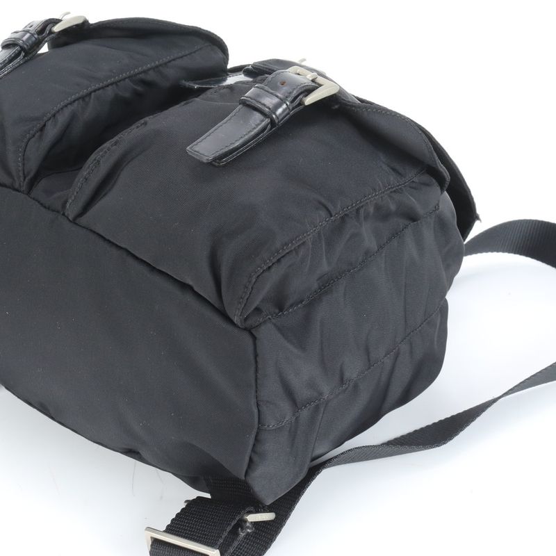 Prada Authenticity With Card Tessuto Nylon Triangle Logo B6677f Backpack Sac