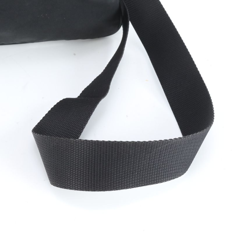 Prada Tessuto Nylon Triangle Logo Leather Shoulder Bag Crossbody Messenger