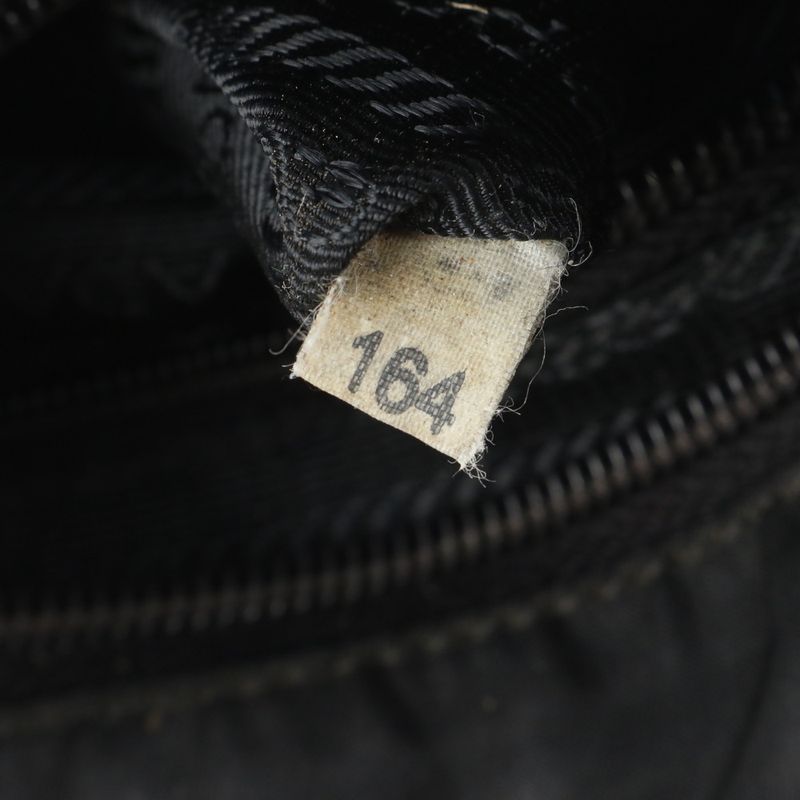 Prada Tessuto Nylon Triangle Logo Leather Shoulder Bag Crossbody Messenger