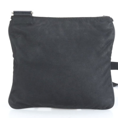 Prada Tessuto Nylon Triangle Logo Leather Shoulder Bag Crossbody Messenger