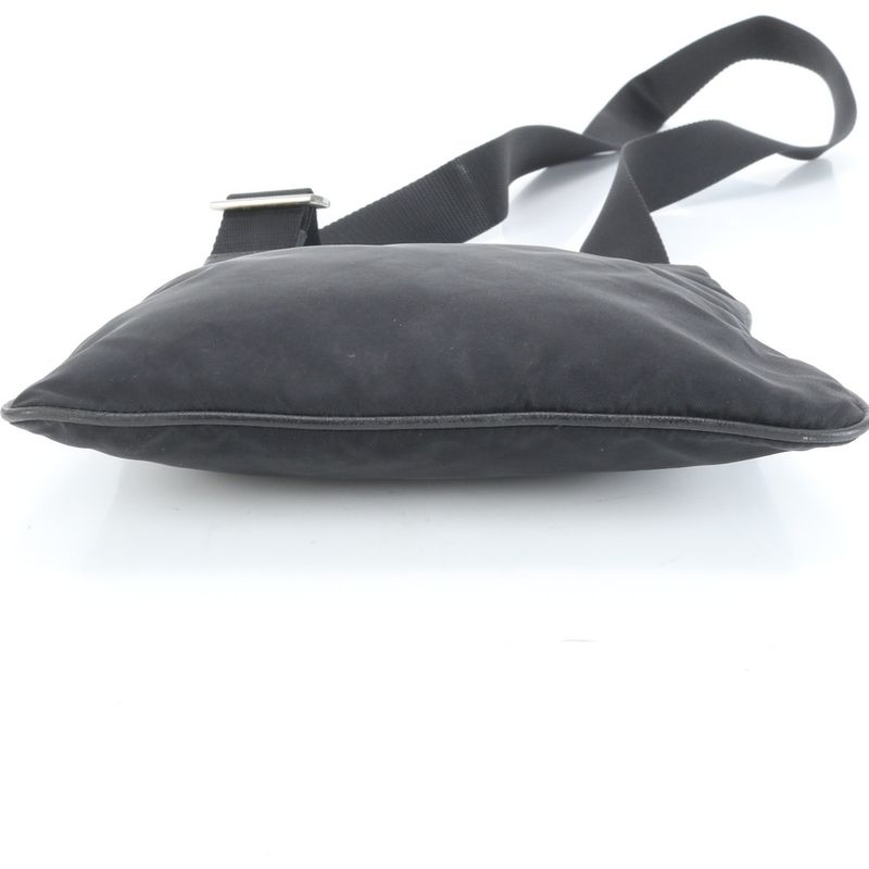 Prada Tessuto Nylon Triangle Logo Leather Shoulder Bag Crossbody Messenger