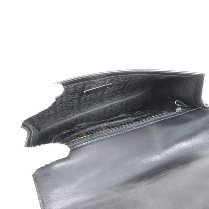 Cartier Pasha Leather Second Bag Clutch Pouch Commuter Business Black Gentleman