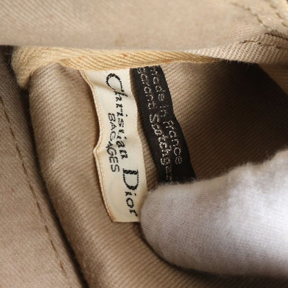 Christian Dior Trotter Mini Boston Leather Handbag Navy Tote Shoulder Women's