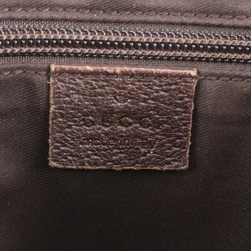 Gucci GG Canvas Leather Shoulder Bag Crossbody Messenger Business Commuter Tote