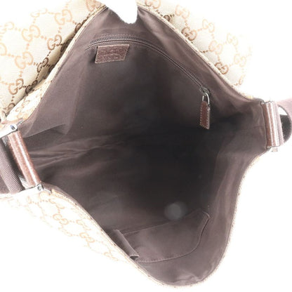 Gucci GG Canvas Leather Shoulder Bag Crossbody Messenger Business Commuter Tote