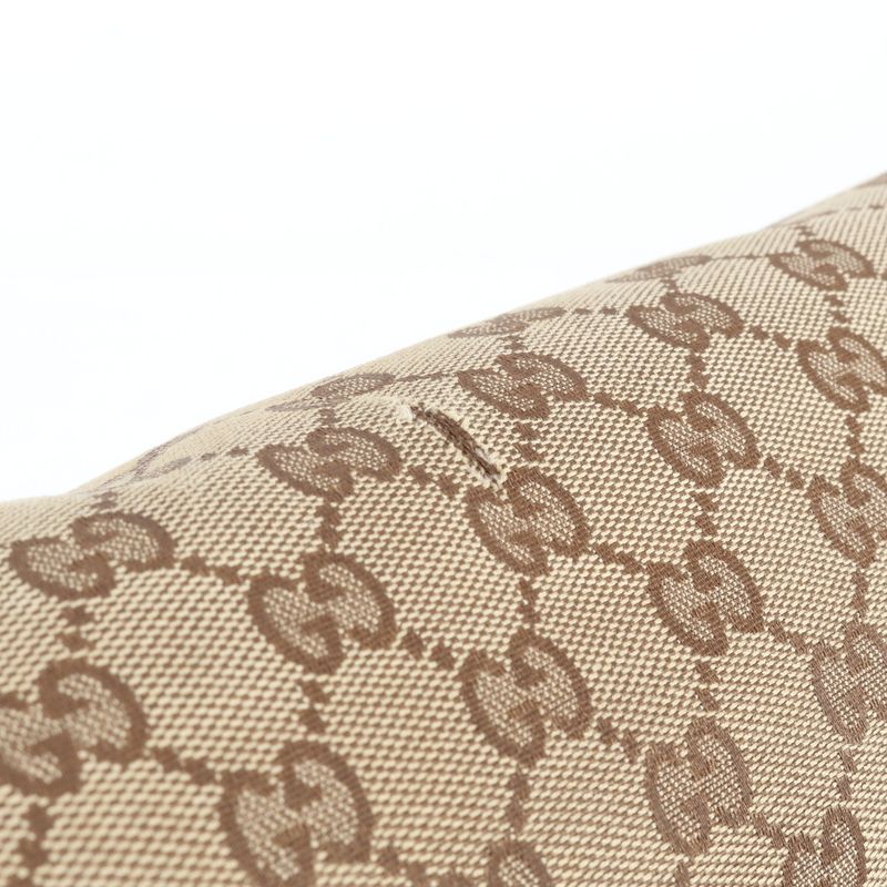 Gucci GG Canvas Leather Shoulder Bag Crossbody Messenger Business Commuter Tote