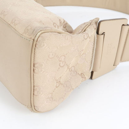 Gucci GG Canvas Leather Shoulder Bag Shoulder One Shoulder Beige 92697 Gold
