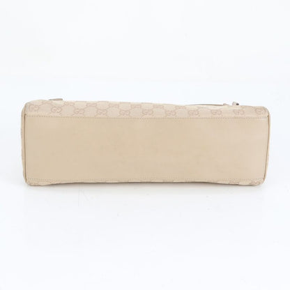 Gucci GG Canvas Leather Shoulder Bag Shoulder One Shoulder Beige 92697 Gold