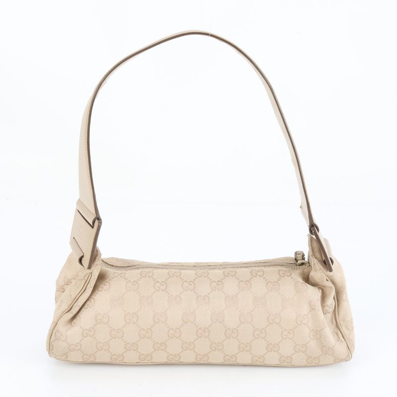 Gucci GG Canvas Leather Shoulder Bag Shoulder One Shoulder Beige 92697 Gold