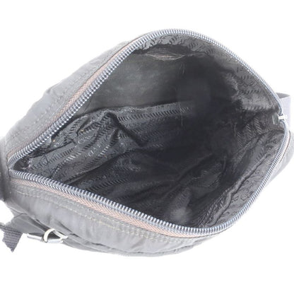 Prada Tessuto Nylon Triangle Logo Leather Shoulder Bag Crossbody Messenger