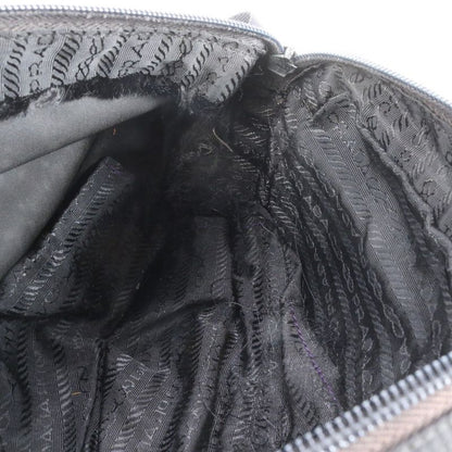 Prada Tessuto Nylon Triangle Logo Leather Shoulder Bag Crossbody Messenger