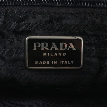 Prada Tessuto Nylon Triangle Logo Leather Shoulder Bag Crossbody Messenger