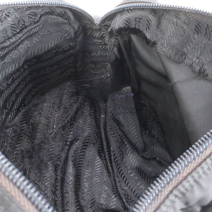 Prada Tessuto Nylon Triangle Logo Leather Shoulder Bag Crossbody Messenger