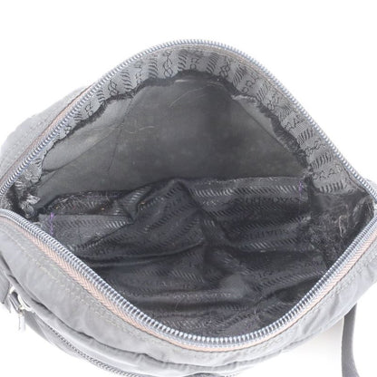 Prada Tessuto Nylon Triangle Logo Leather Shoulder Bag Crossbody Messenger
