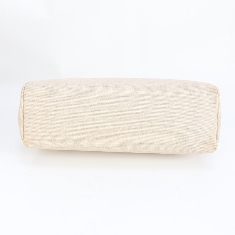 Hermes Herbag MM □D Marked Toile Ash Leather Tote Bag Shoulder Business