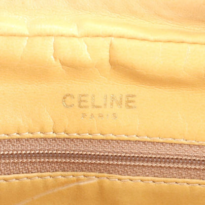 Vintage Celine Macadam Leather Shoulder Bag Crossbody Gold Hardware Genuine