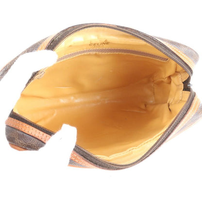 Vintage Celine Macadam Leather Shoulder Bag Crossbody Gold Hardware Genuine