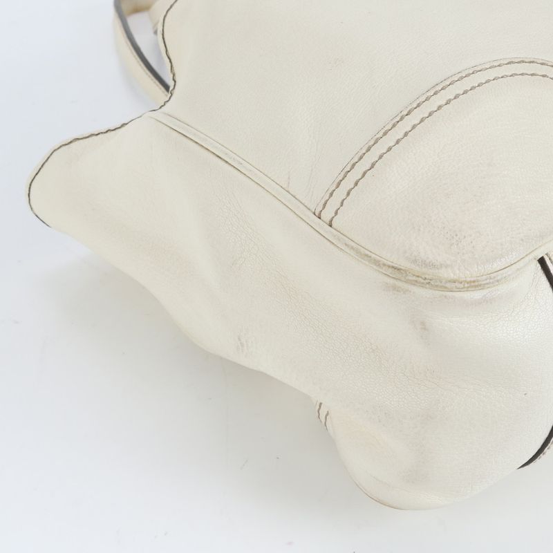 Gucci Printhie Sherry Ribbon Leather Tote Bag Shoulder Gold Hardware 163805