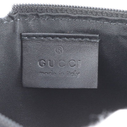 Gucci GG Canvas Leather Drawstring Tote Bag Shoulder Hand Black 90640 A4 Women