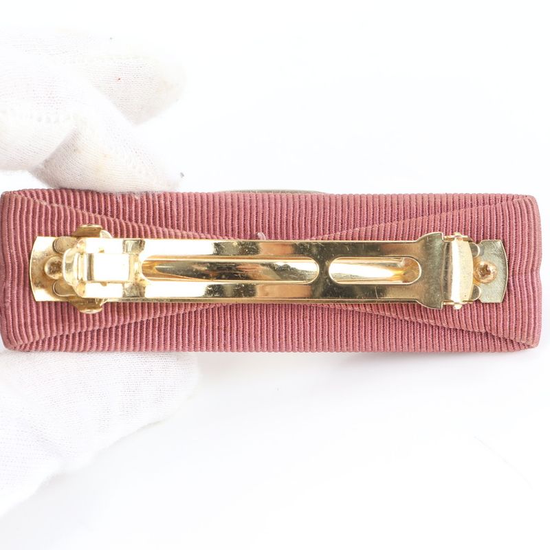 Collective 4-piece Set Fendi Ferragamo Vala Ribbon Zucca Barrette Hair Accessory