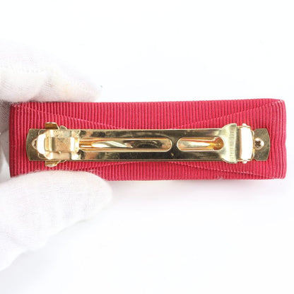 Collective 4-piece Set Fendi Ferragamo Vala Ribbon Zucca Barrette Hair Accessory