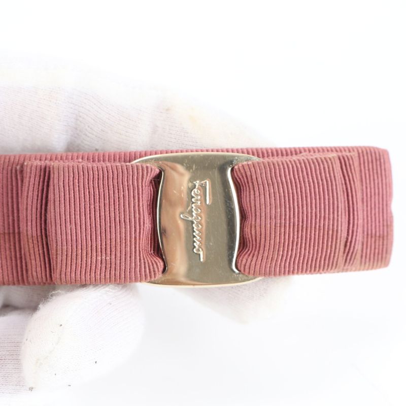 Collective 4-piece Set Fendi Ferragamo Vala Ribbon Zucca Barrette Hair Accessory