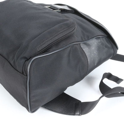 Gucci Leather Backpack Sac Backpack Shoulder Bag Black Genuine Leather 019-0353