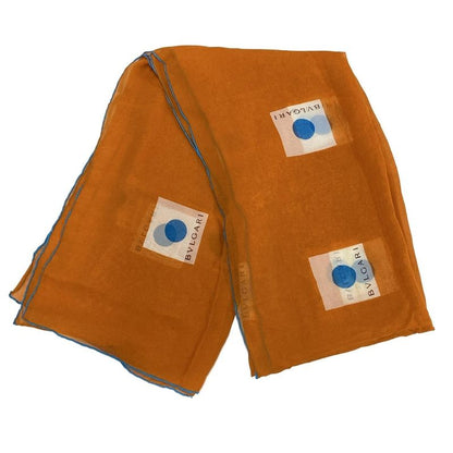 Bvlgari Scarf - Orange×light Blue×ivory