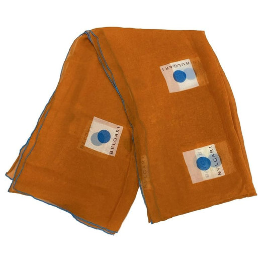 Bvlgari Scarf - Orange×light Blue×ivory