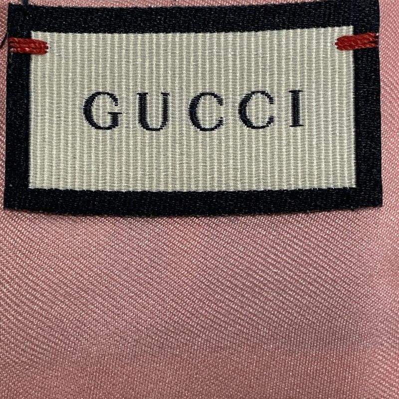 Gucci Scarf - 609317 Beige Pink And Multi GG Flora/floral Silk