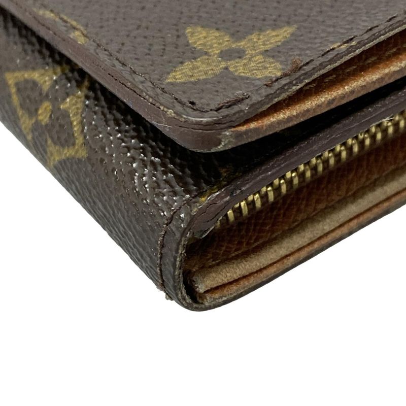 Louis Vuitton Monogram Porte Monet Bier Trésor M61730 Leather