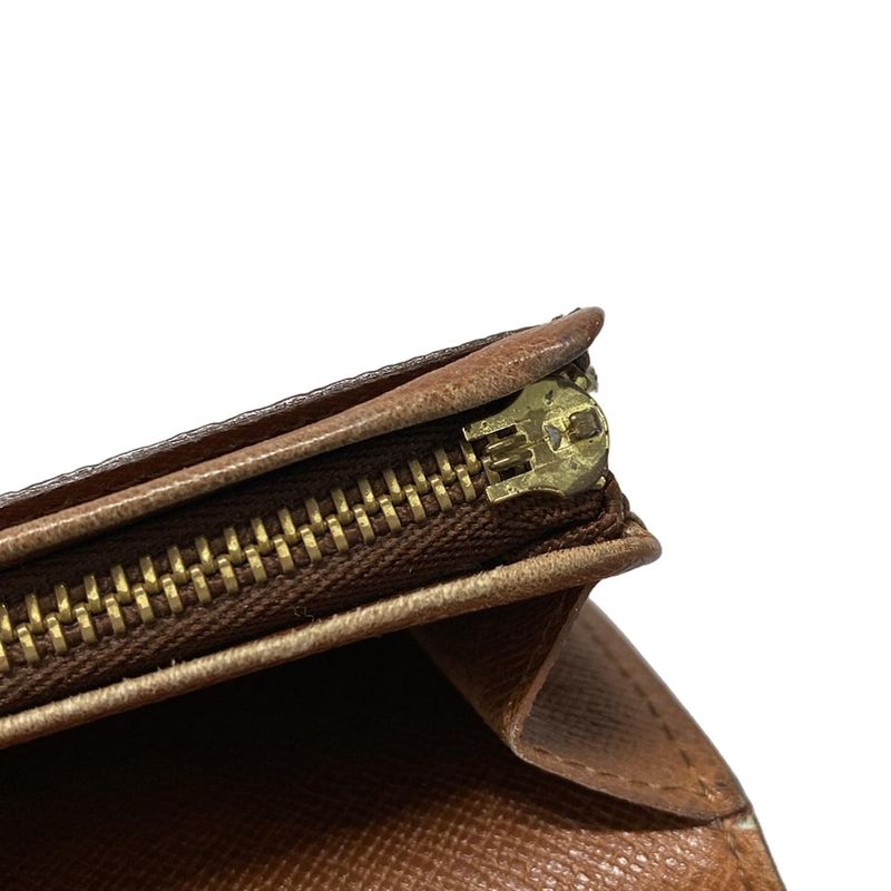 Louis Vuitton Monogram Porte Monet Bier Trésor M61730 Leather