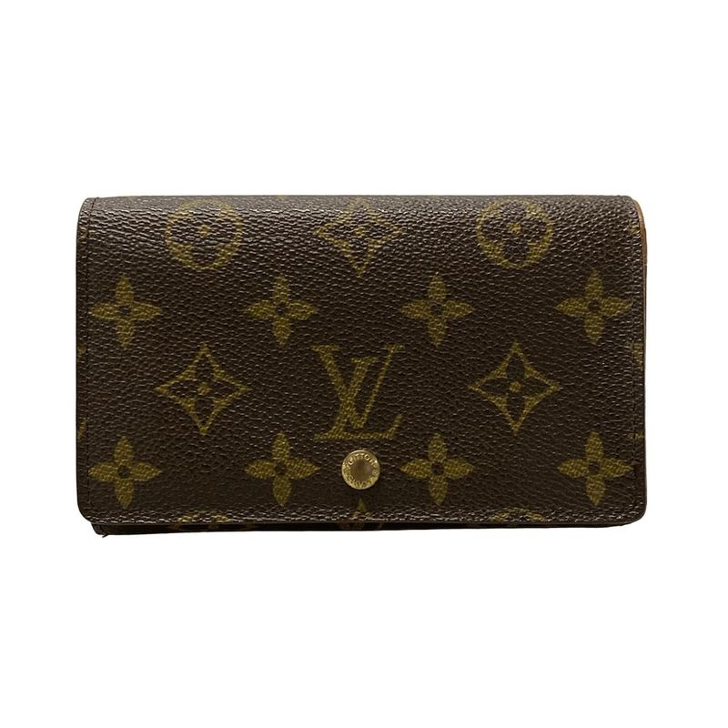 Louis Vuitton Monogram Porte Monet Bier Trésor M61730 Leather