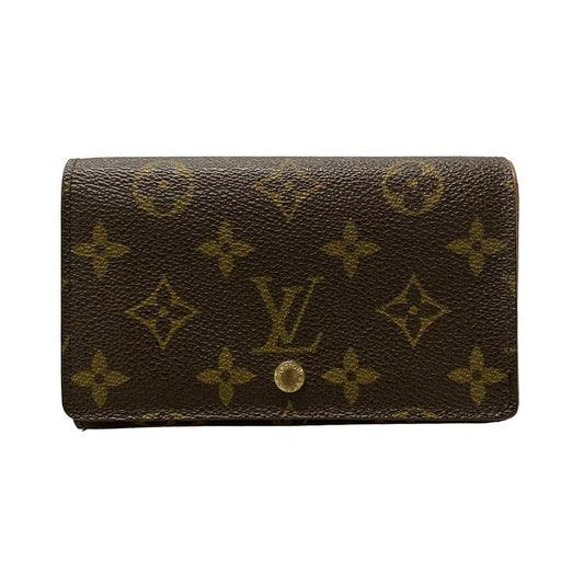 Louis Vuitton Monogram Porte Monet Bier Trésor M61730 Leather