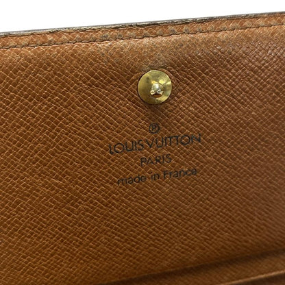 Louis Vuitton Monogram Porte Monet Bier Trésor M61730 Leather
