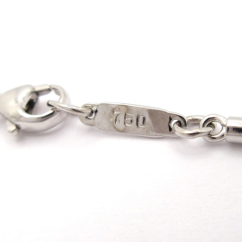 Tiffany & Co Necklace Atlas Bar 18K White Gold X Diamonds 3P Diamonds