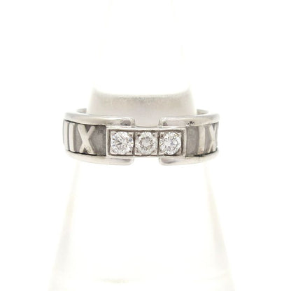 Tiffany & Co Ring Atlas 18K White Gold X Diamonds 3P Diamonds