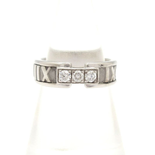 Tiffany & Co Ring Atlas 18K White Gold X Diamonds 3P Diamonds