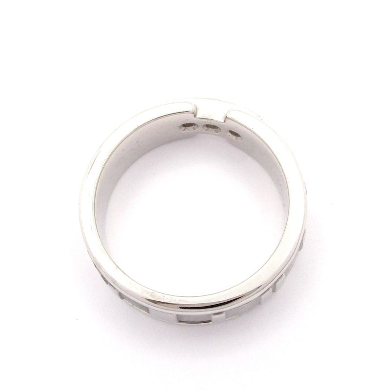 Tiffany & Co Ring Atlas 18K White Gold X Diamonds 3P Diamonds