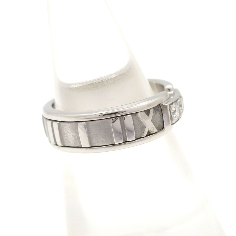 Tiffany & Co Ring Atlas 18K White Gold X Diamonds 3P Diamonds