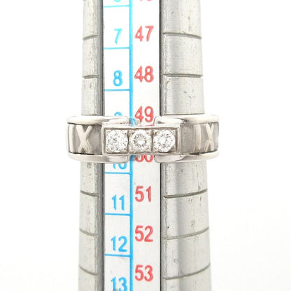 Tiffany & Co Ring Atlas 18K White Gold X Diamonds 3P Diamonds