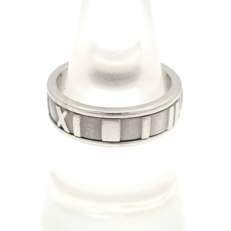 Tiffany & Co Ring Atlas 18K White Gold X Diamonds 3P Diamonds