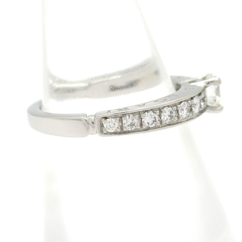 Bvlgari Ring Dedicata A Venezia Pt950 X Diamond Half Diamond / Center 1P