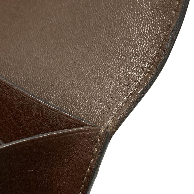 Hermes Bifold Wallet Constance Compact Mocha Silver Hardware