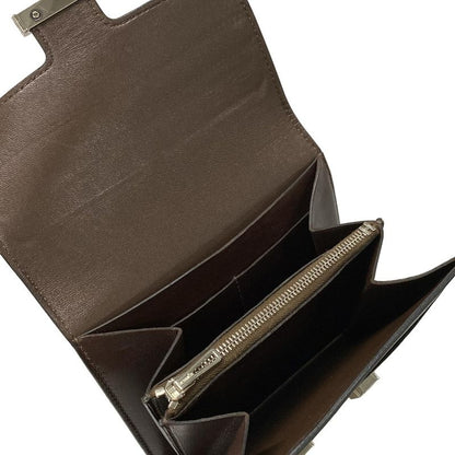 Hermes Bifold Wallet Constance Compact Mocha Silver Hardware