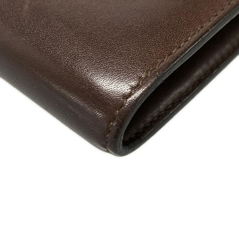 Hermes Bifold Wallet Constance Compact Mocha Silver Hardware