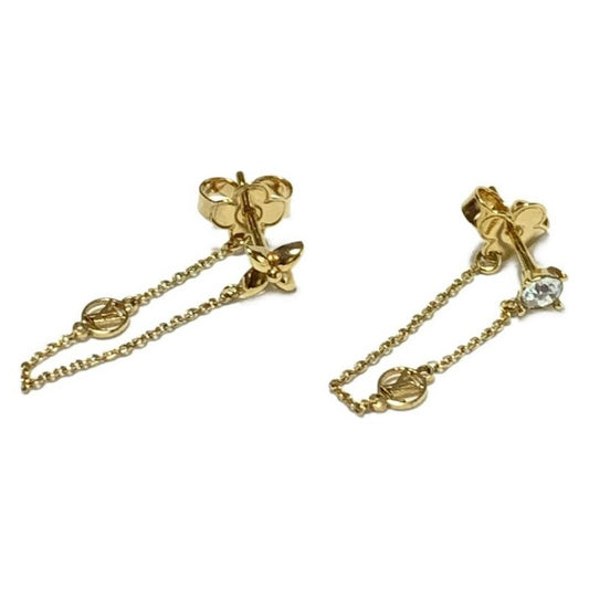 Louis Vuitton Earrings Petite Louis M00390 Gold X Clear
