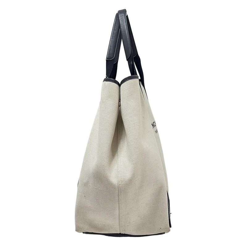 Balenciaga Tote Bag Navy Cabas Su M 339936 Ivory And Black Leather